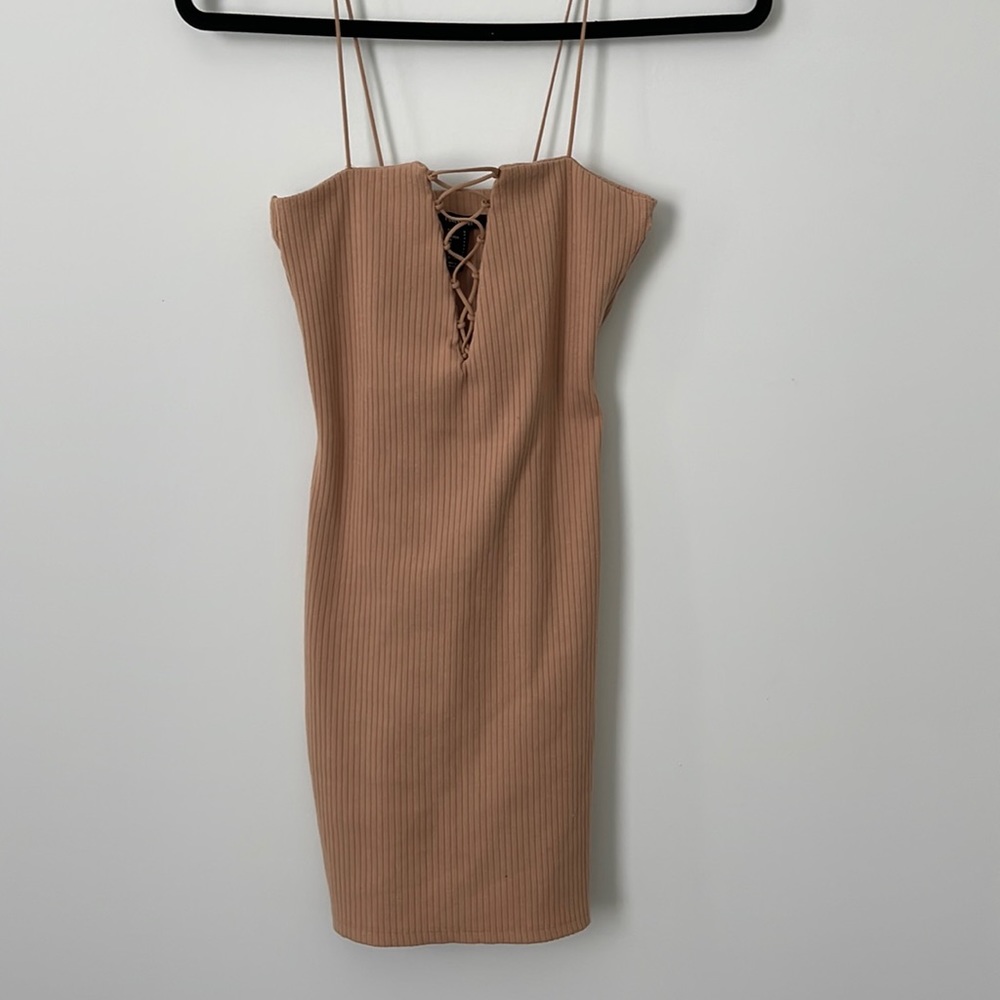 Figure fitting mini dress